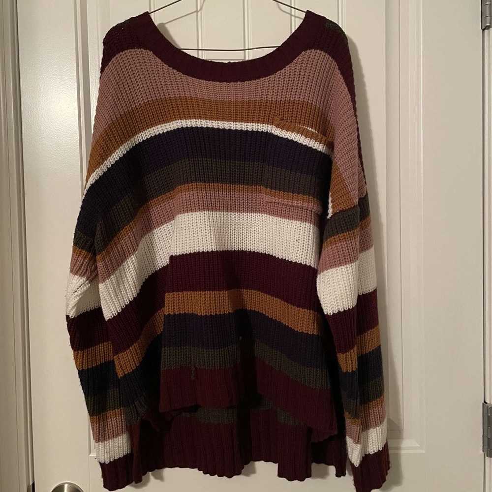 ARIZONA JEANS STRIPED SWEATER